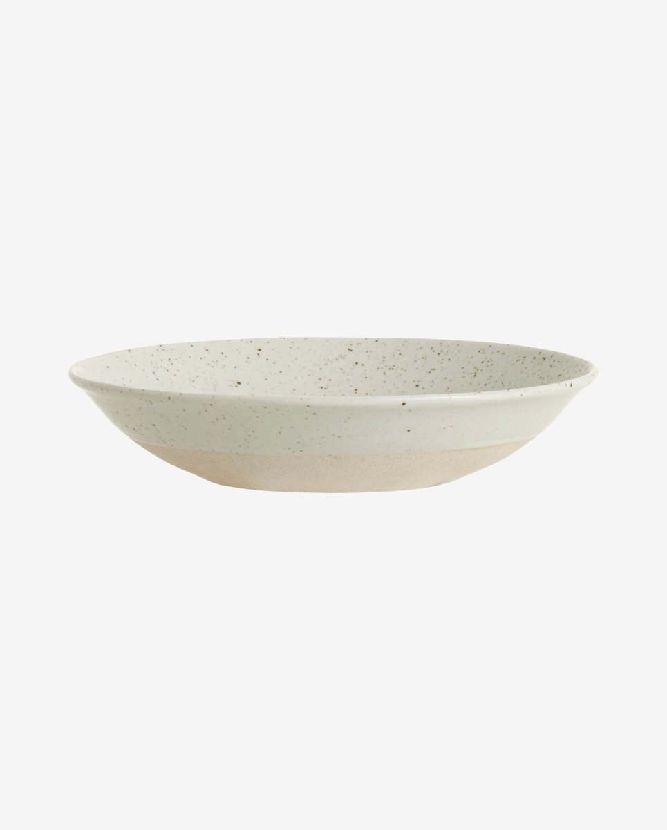 GRAINY dyb tallerken i keramik - ø22 cm - sand - nordal.dk