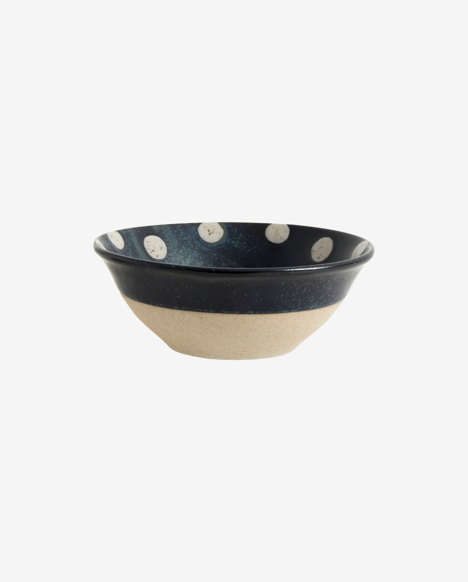GRAINY skål i keramik - ø15 cm - mørkeblå/sand - nordal.dk